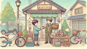 不用品買取屋さんイラスト